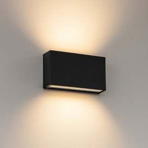 Applique led 10w 4000k bi emissione nero box w2 linea light