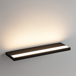 Applique nero mensola led 24w 3000k-4000k isyluce plate moderna