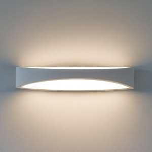 Top light applique moderna design curvo bianca led 19w eye