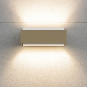 Applique da parete bios dm sabbia 12w 3000k 4000k top light