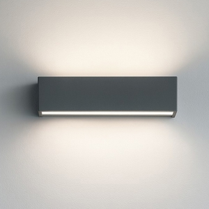 Applique da parete rettangolare bios antracite led 12w 3000k 4000k top light