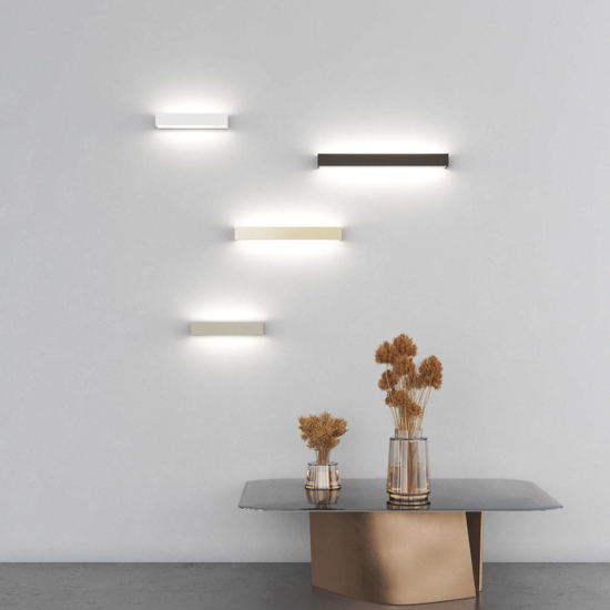 Applique led rettangolare sabbia 3000k 4000k top light bios