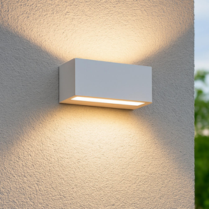 Applique da esterno moderna grigia led 36w 3000k biemissione