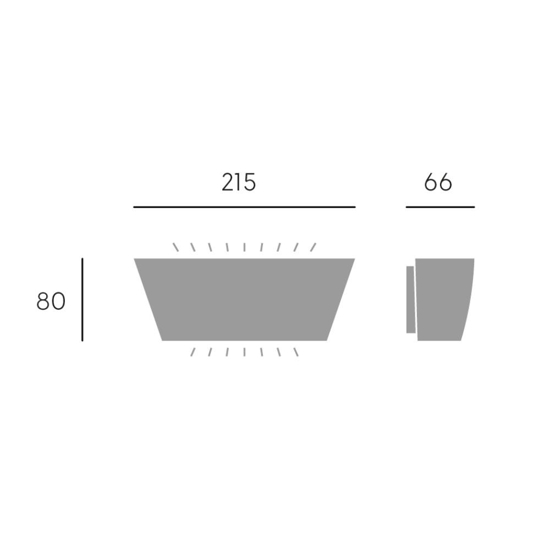 Applique da esterno curva bianca led 6w 4000k biemissione ip65