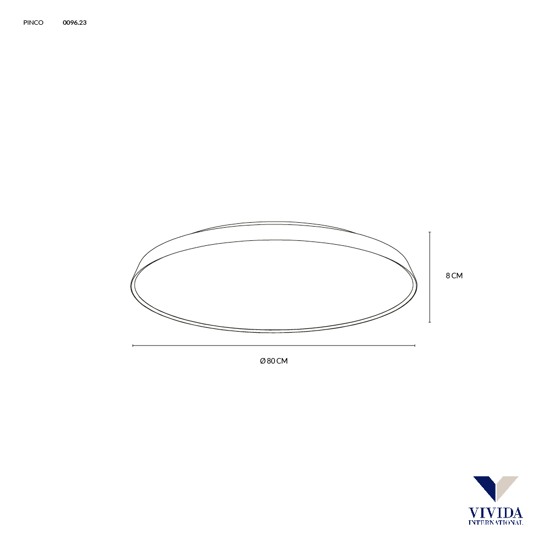 Plafoniera vivida pinco bronzo led 80w 3000k 4000k