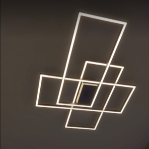 Plafoniera da cucina nera led 3000k dimmerabile