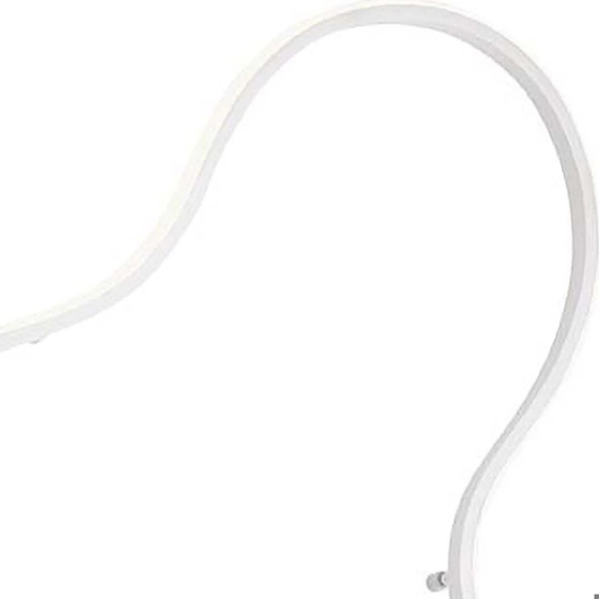 Plafoniera led 54w 3000k design curvo moderna bianco fp