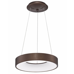 Lampadario cerchio 38cm led 3000k marrone per soggiorno