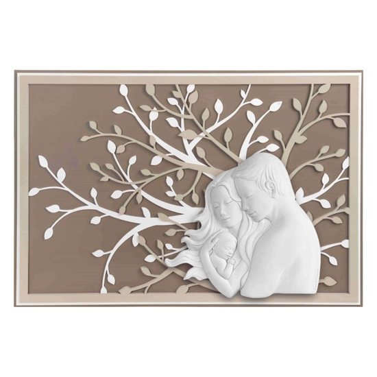 Capezzale sacra famiglia 105x72 moderno nocciola bongelli