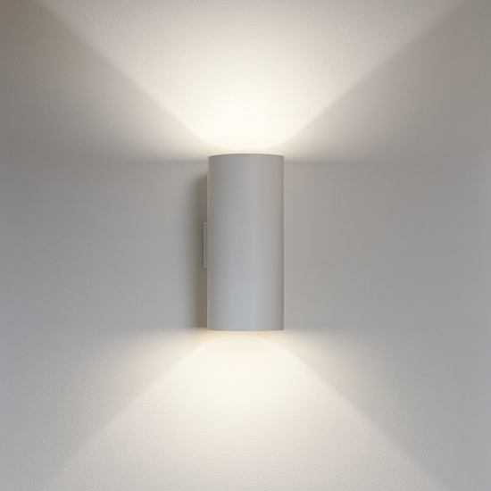 Look ap2 applique da parete bianco cilindrico ideal lux
