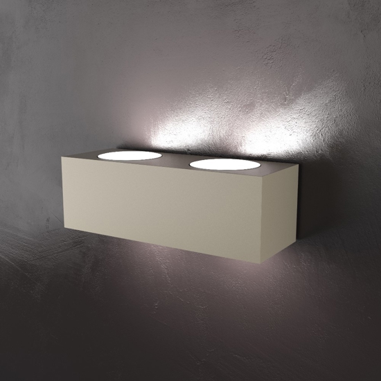 Appliquemoderna rettangolare sabbia toplight eccentric