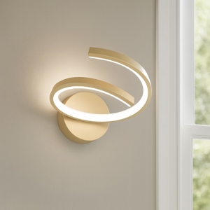 Top light tornado applique led 12w 3000-4000k moderna oro