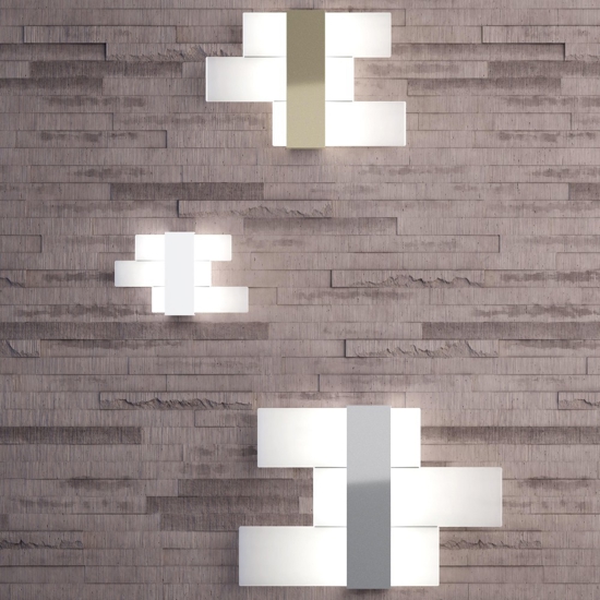 Flight toplight applique led 3000k 4000k grigio silver