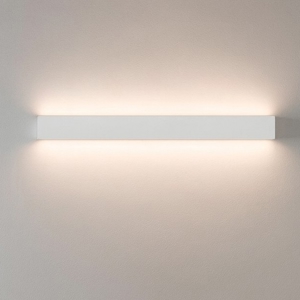 Applique led 41w 3000k bi emissione linea light box w2 bianco