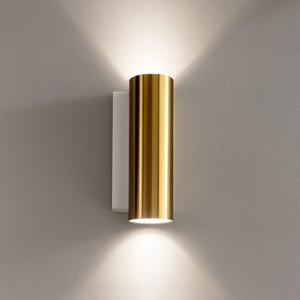 Birba linea light applique biemissione metallo oro gu10