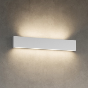Applique led 28w 2700k bi emissione box w2 bianca linea light