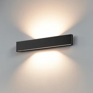 Linea light satori applique led 3000k moderna nera 58cm