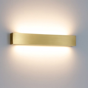 Applique led 19w 2700k bi emissione ottone box w2 linea light