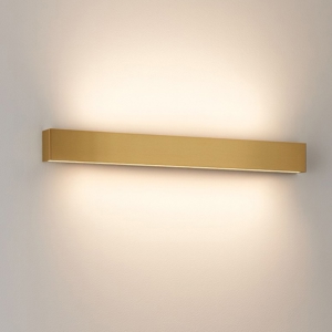 Applique led 41w 2700k ottone bi emissione box w2 linea light