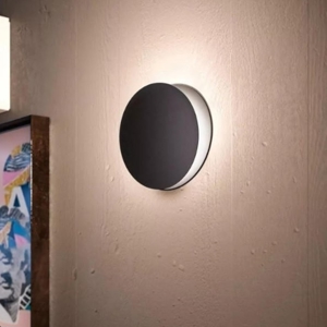 Yo yo linea light applique led 3000k nero design tondo
