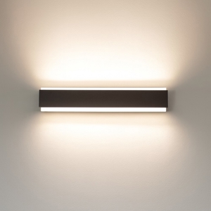 Applique led 18w marrone rettangolare bios top light
