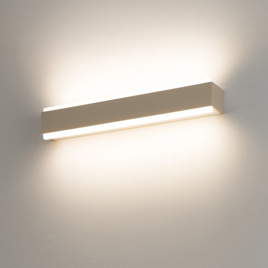 Top light bios dm applique led 18w sabbia rettangolare