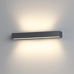 Applique moderna antracite rettangolare toplight bios 3000k 4000k
