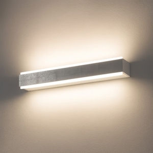 Applique moderna foglia argento top light bios led 24w