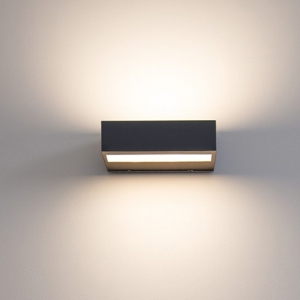 Applique led 3000k linea light regolo biemissione antracite