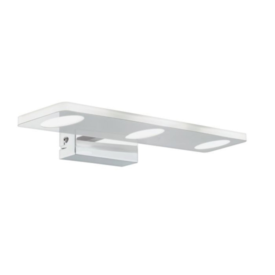 Cabus eglo applique da bagno per specchio moderno 3 luci led 3000k ip44