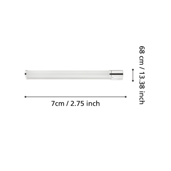 Tragacete eglo applique da bagno per specchio led 4000k ip44