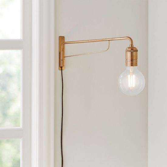 Triumph ap1 ideal lux applique ottone orientabile