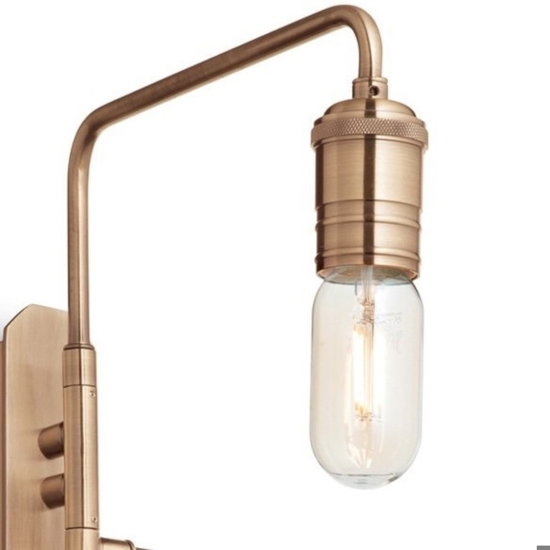 Triumph ap2 ideal lux applique due luci ottone anticato orientabile