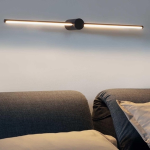 Filo ap d075 ideal lux applique led nera 12,5w 3000k design