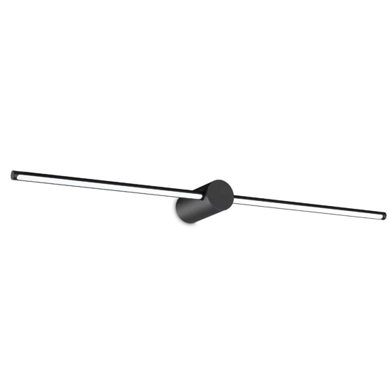 Filo ap d075 ideal lux applique led nera 12,5w 3000k design