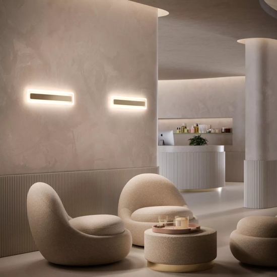 Applique led 28w 3000k antille s linea light oro