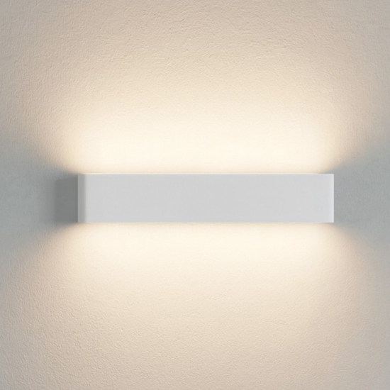 Applique moderna led 27w 3000k 58cm bianca linea light satori