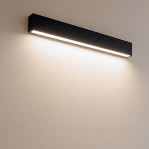 Applique led 28w 4000k mono emissione box w1 nero linea light