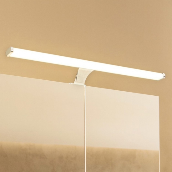 Vinchio eglo applique da specchio per bagno con fissaggio su cornice led 3000k ip44