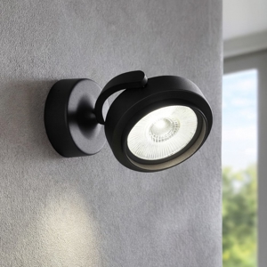 Eta linea light applique da parete spot orientabile nero led 11w 3000k