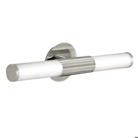 Palmera eglo applique da bagno moderno in verto bianco 2 luci ip44