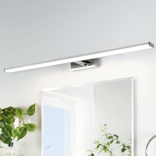 Pandella eglo applique da bagno cromo per specchio led 4000k ip44