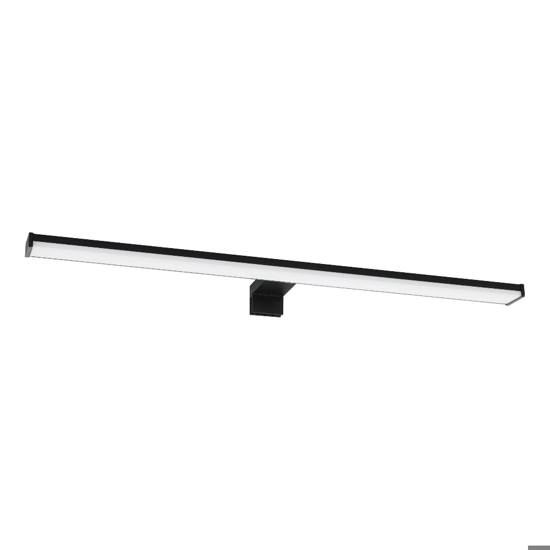 Pandella 2 eglo applique da bagno per specchio colore nero led 4000k ip44