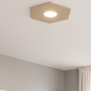 Hexagon top light plafoniera sabbia esagonale da cucina moderna