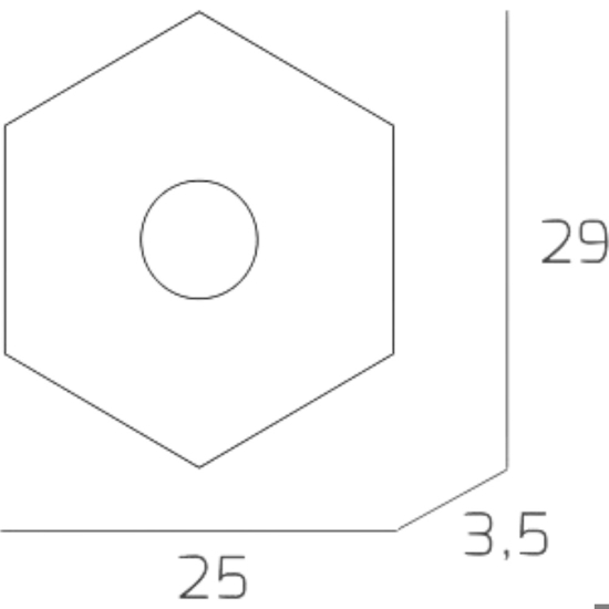 Hexagon top light plafoniera sabbia esagonale da cucina moderna