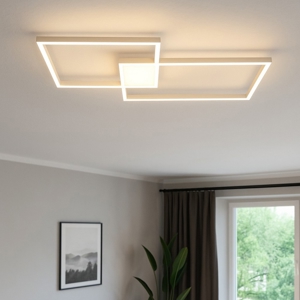Plafoniera a led 64w cct bianco perenz cross illuminazione
