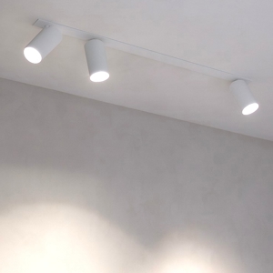 Plafoniera da incasso a soffitto per cucina con faretti orientabili
