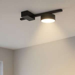 Piccola plafoniera da cucina design moderno colore nero