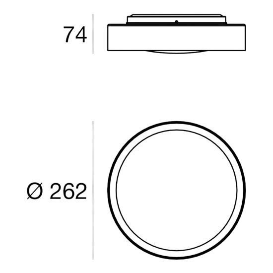 Plafoniera da cucina linea light crew 2 led 12w 3000k