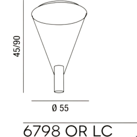 Hang perenz illuminazione plafoniera bianco cilindro oro bronzato led 36w 3000k